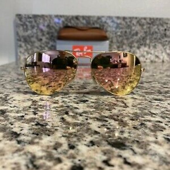 Ray-Ban Gold Frame Copper Flash (Pink) main image 7